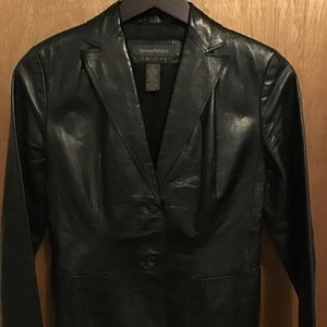 Banana Republic Leather Blazer size 0